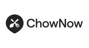 ChowNow logo with a fork and spoon inside a location pin.