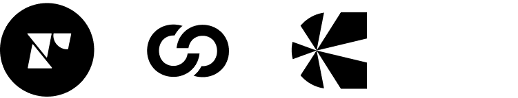 Stylized black and white logo with geometric shapes and the word "Subscriptions.