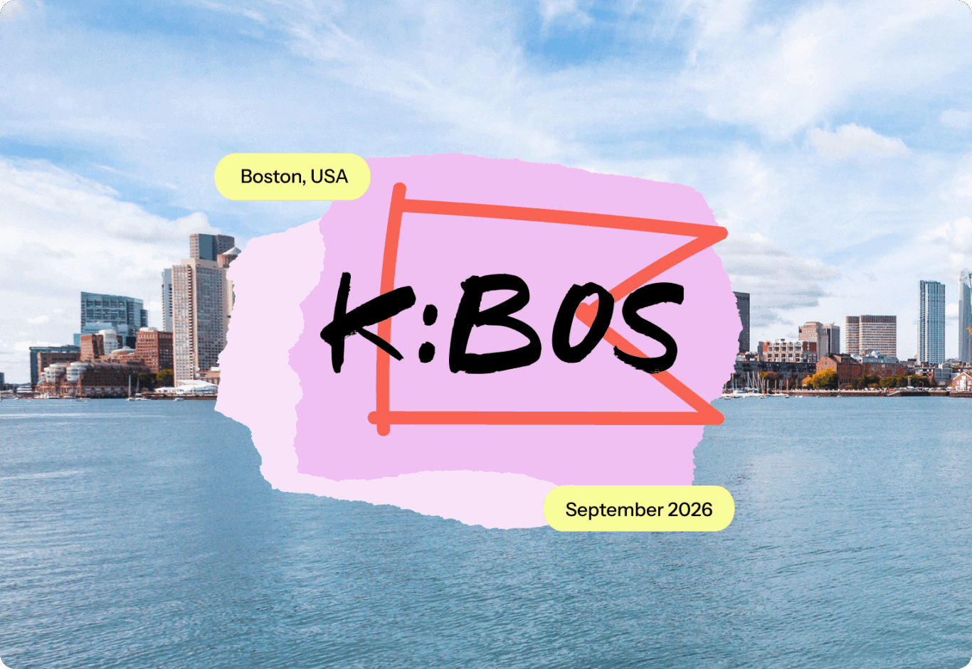 K:BOS logo over a Boston skyline with text "Boston, USA" and "September 2026".