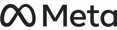 Meta logo with stylized infinity symbol.