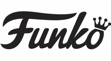 Funko logo in charcoal with a crown above the letter "o".