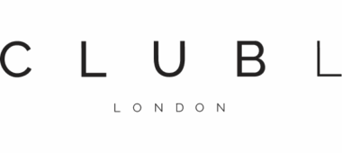 Club L London logo with bold uppercase letters.